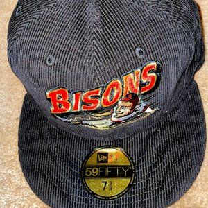 Brand New w/tags New Era Buffalo Bisons Corduroy Size 7 3/8 Cap